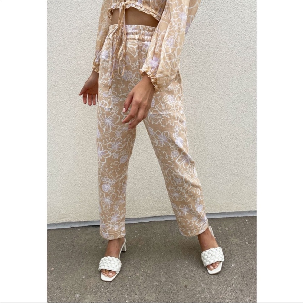 $229 Hansen & Gretel Volley Pants in Peach Beach XS